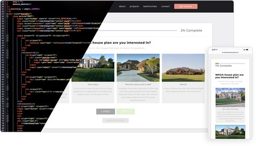 Web Development Showing Code