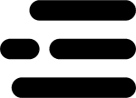 Hamburger Menu Black