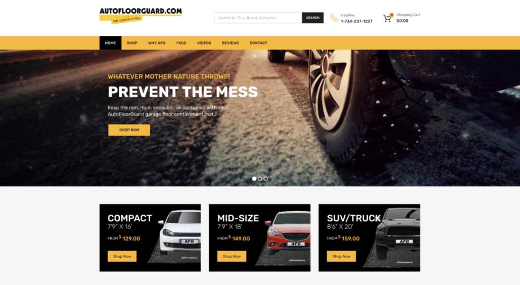 AutoFloorGuard Homepage Example