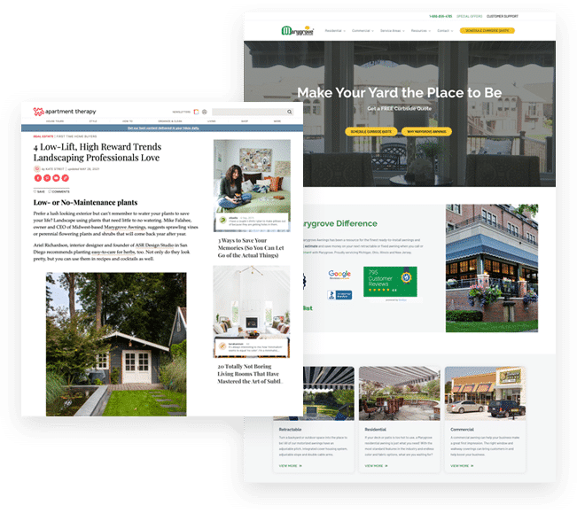 Marygrove Awnings Link Building Examples