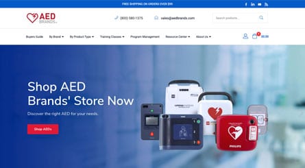 AED Brands Homepage Header