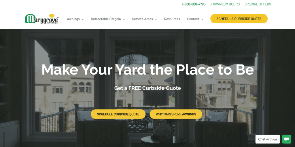 Marygrove Awnings Homepage