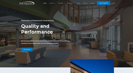 Paramount Construction Header Top