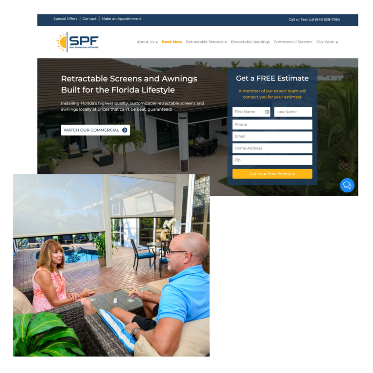 sun protection lancaster website development