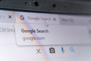 Image of Google search on a desktop